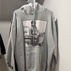 Gray Graphic Hoodie